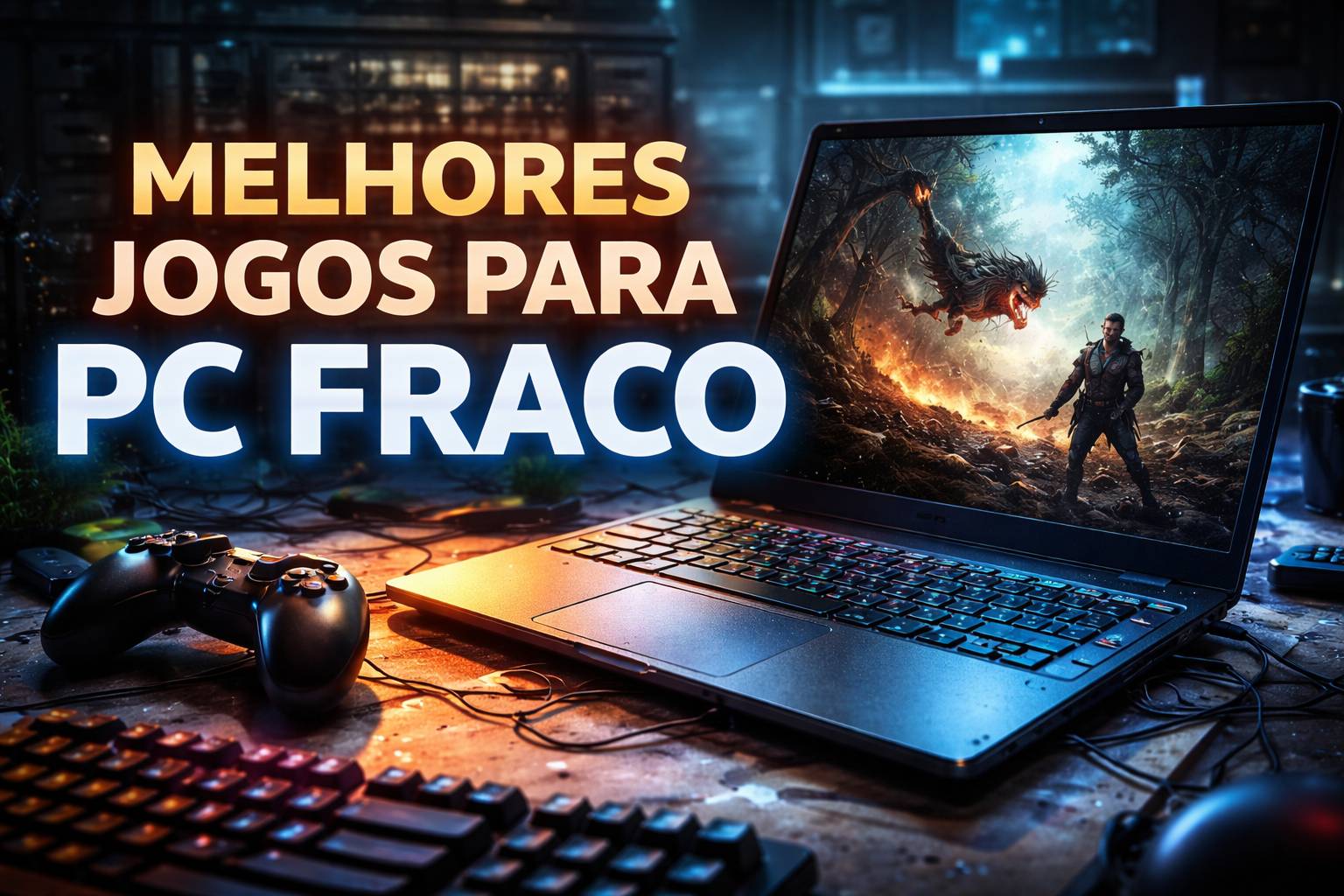 Os melhores jogos para PC fraco em 2026 (leve, rápido e viciante)