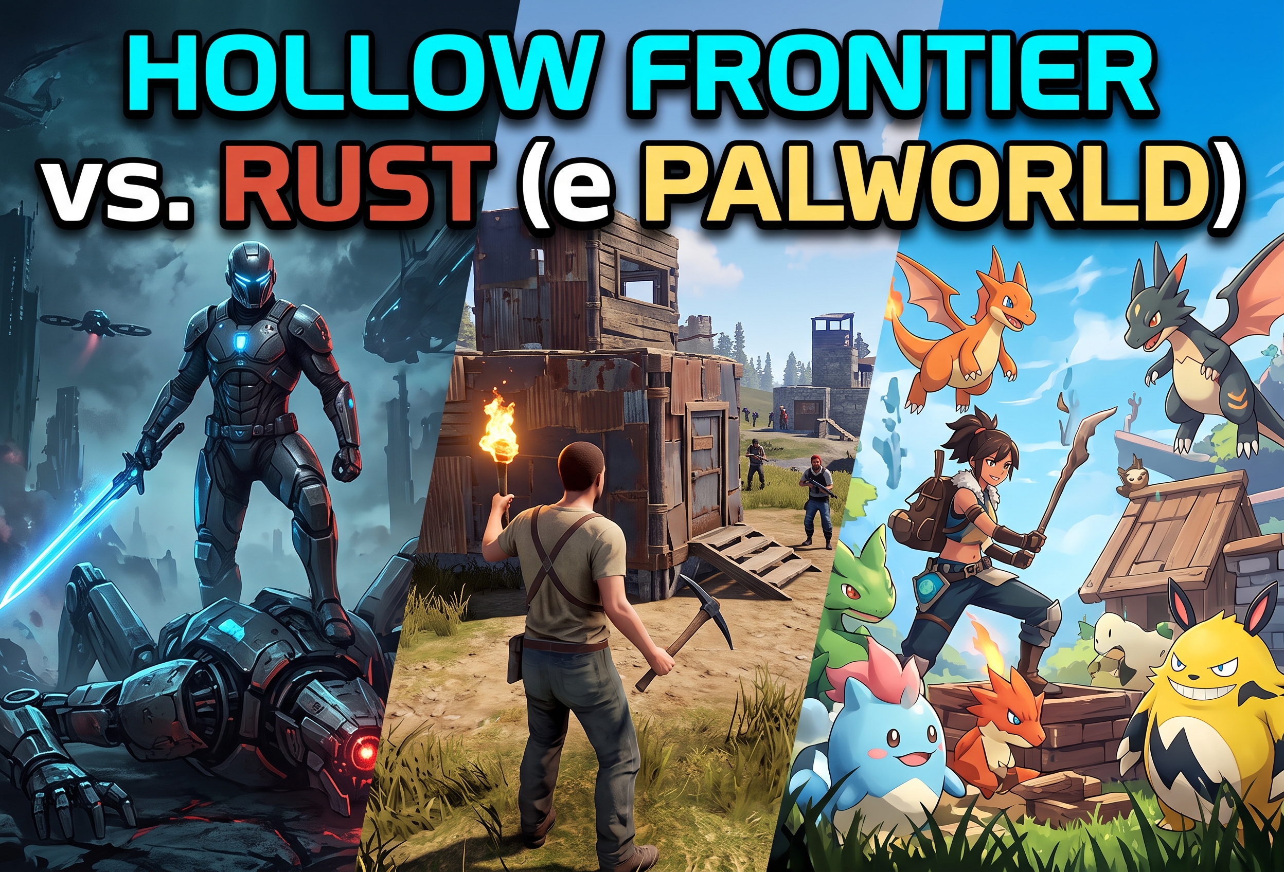 Hollow Frontier vs. Rust (e Palworld)